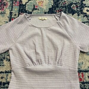 Madewell Light Gray Textured Top